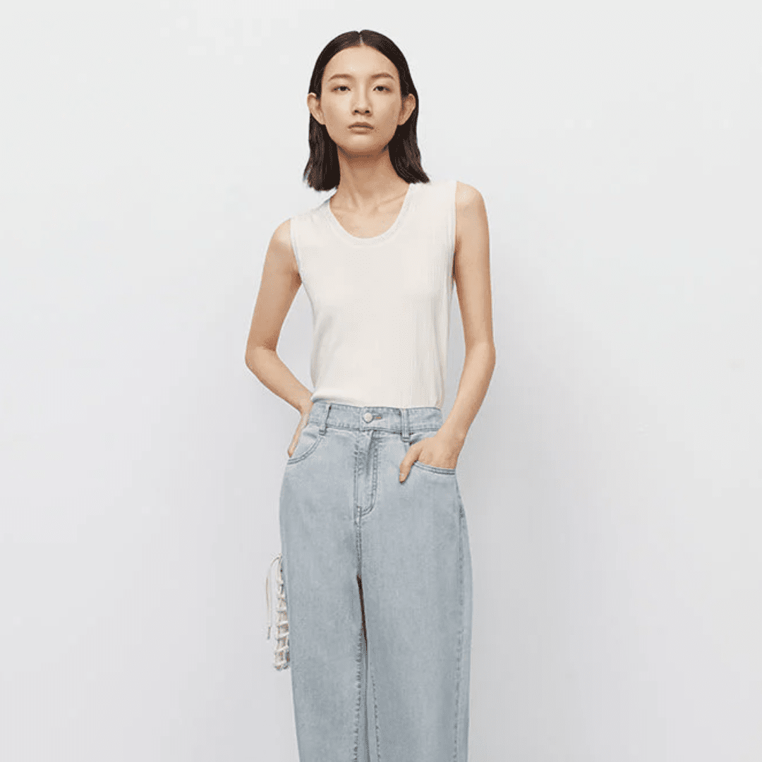 MEILLEUR MOMENT Knit Strappy Tank Top