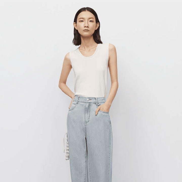 MEILLEUR MOMENT Knit Strappy Tank Top
