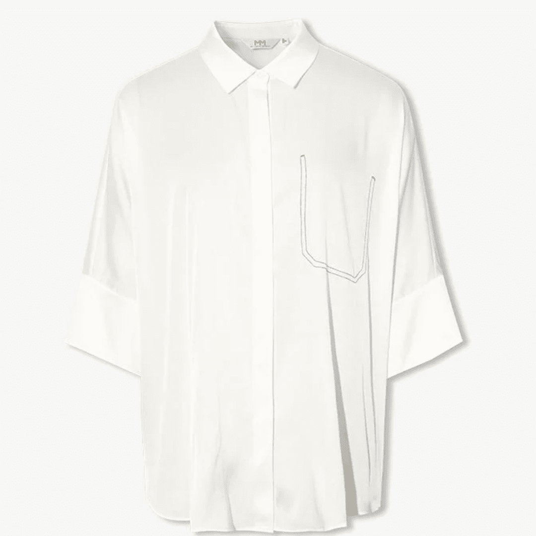 MEILLEUR MOMENT Short Sleeved Silk Shirt