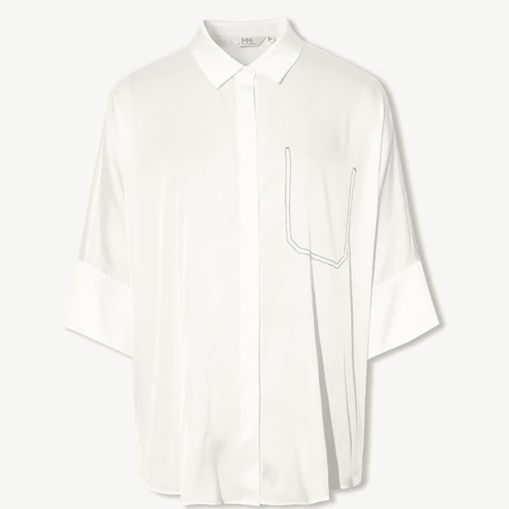 MEILLEUR MOMENT Short Sleeved Silk Shirt
