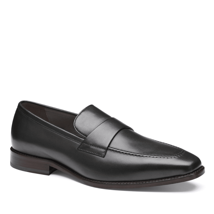 Johnston & Murphy - Floyd Penny Loafer (Black Full Grain Leather)