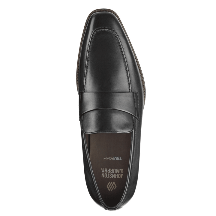 Johnston & Murphy - Floyd Penny Loafer (Black Full Grain Leather)