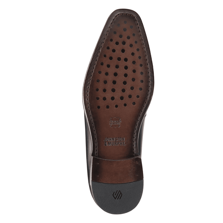 Johnston & Murphy - Floyd Penny Loafer (Black Full Grain Leather)