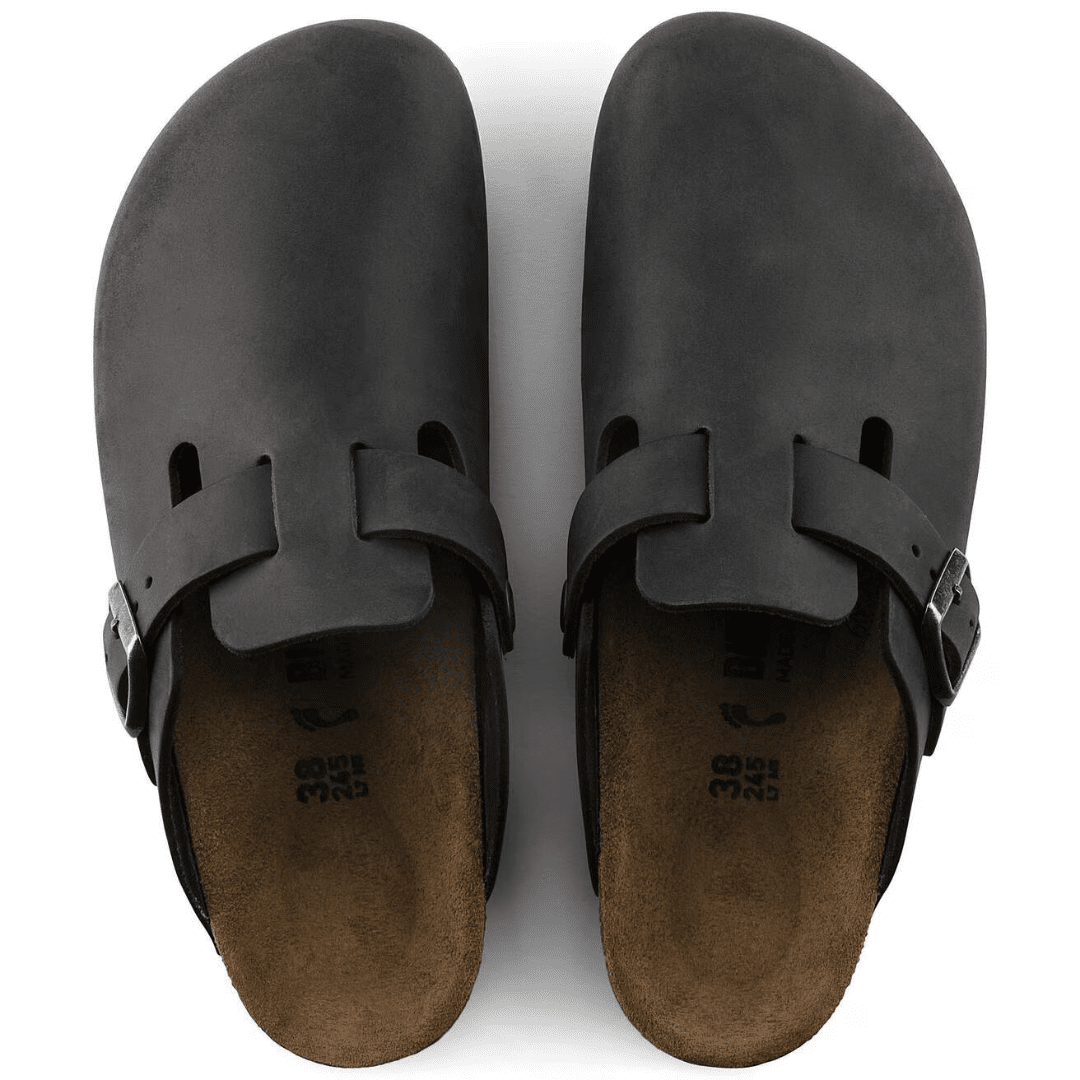 Birkenstock - Men's - Boston (Black Oiled Leather)