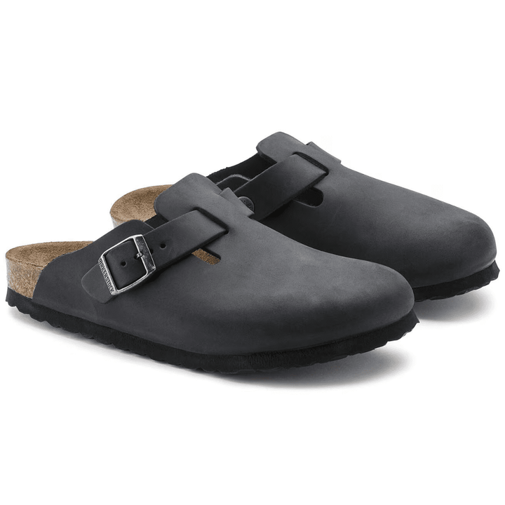 Birkenstock - Men's - Boston (Black Oiled Leather)