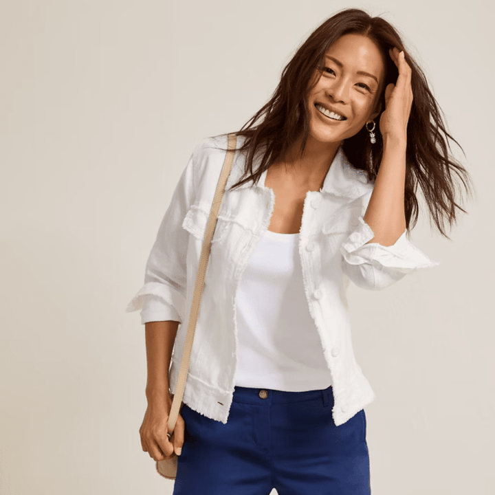 Tommy Bahama Two Palms Linen Raw-Edge Jacket
