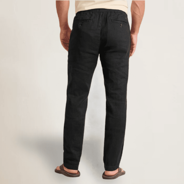 Beach Coast Stretch-Linen E-Waist Pants