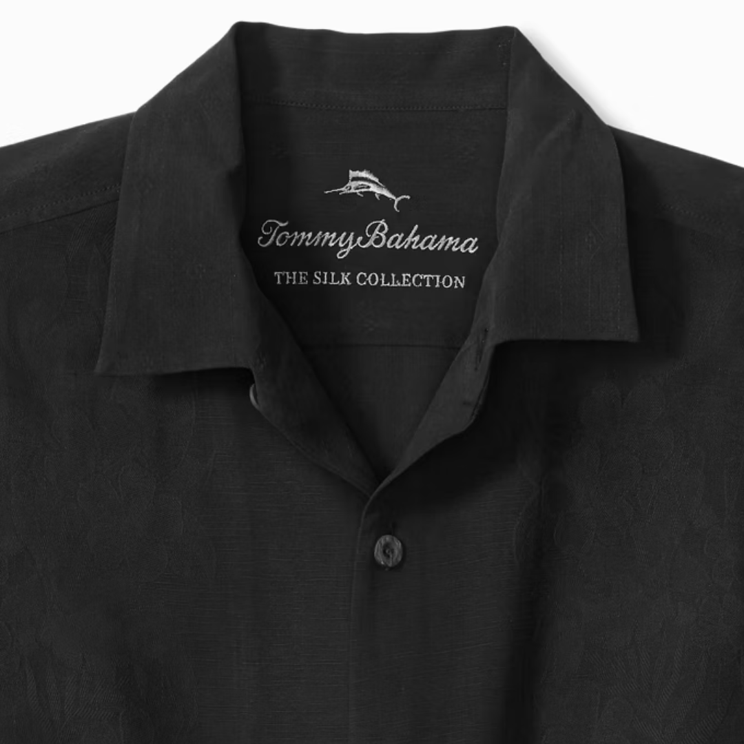 Tommy Bahama- Kona Luxe Border Silk Camp Shirt