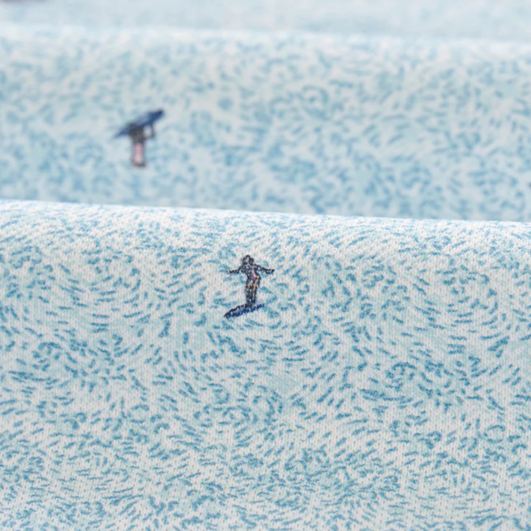 Johnnie O- Short Sleeve Performance Mesh Button Down Shirt - Rowing