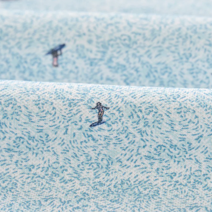 Johnnie O- Short Sleeve Performance Mesh Button Down Shirt - Rowing