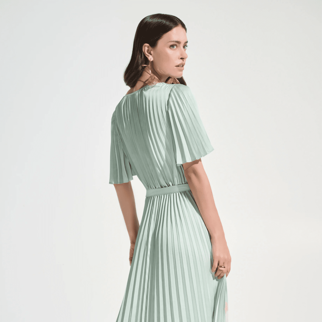 Joseph Ribkoff- Signature | Satin Floral Print Fit And Flare Dress