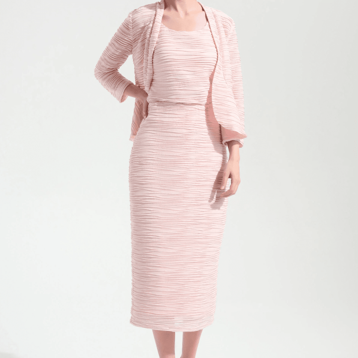 Joseph Ribkoff- Signature | Lurex Cascade Knit Pull-On Pencil Skirt