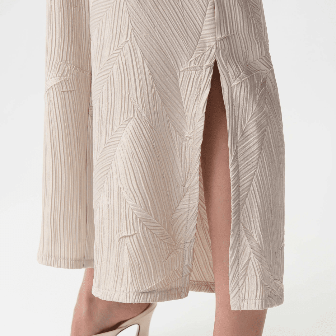 Joseph Ribkoff- Pleated Satin Pull-On Culotte Pants