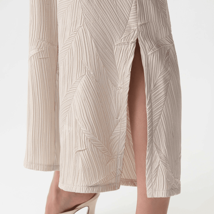 Joseph Ribkoff- Pleated Satin Pull-On Culotte Pants