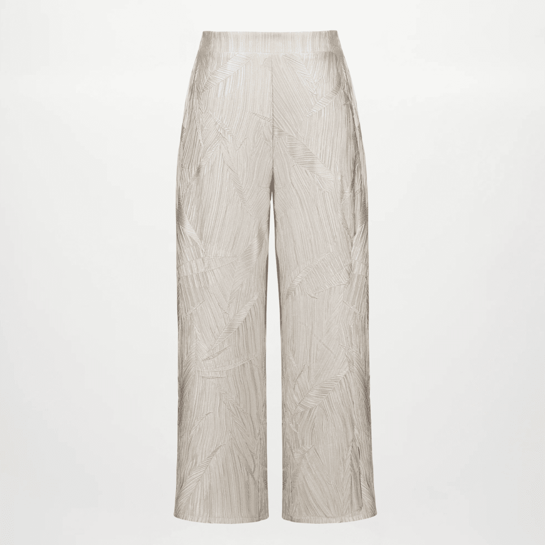 Joseph Ribkoff- Pleated Satin Pull-On Culotte Pants