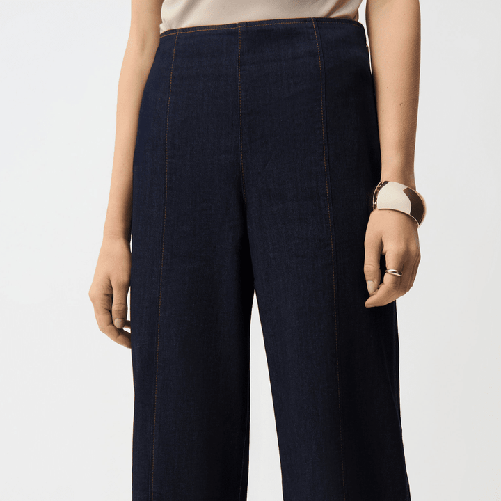 Joseph Ribkoff- Culotte Jeans With Exposed Side Zipper