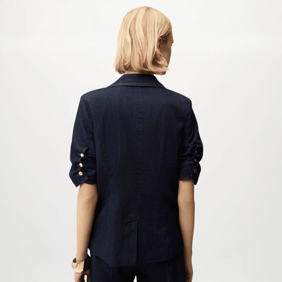 Joseph Ribkoff- Denim Fitted Blazer