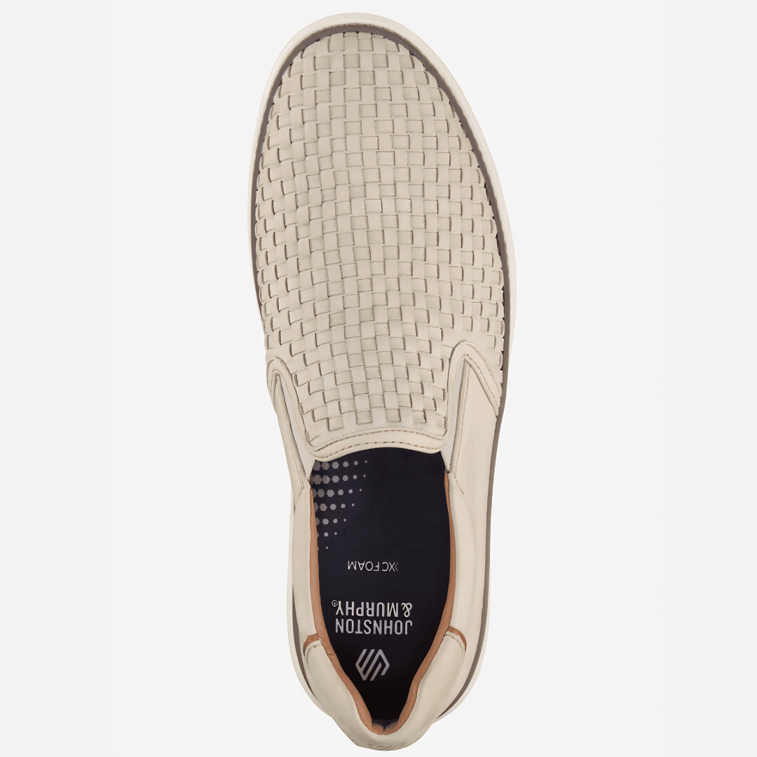 Johnston & Murphy - McGuffey 2 Woven Slip-On (Beige)