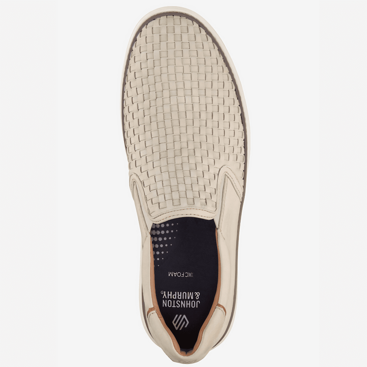 Johnston & Murphy - McGuffey 2 Woven Slip-On (Beige)