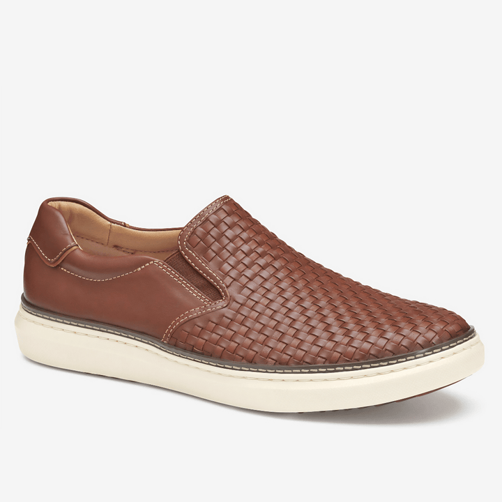 Johnston & Murphy - McGuffey 2 Woven Slip-On (Tan Woven Full Grain)