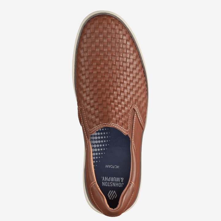 Johnston & Murphy - McGuffey 2 Woven Slip-On (Tan Woven Full Grain)