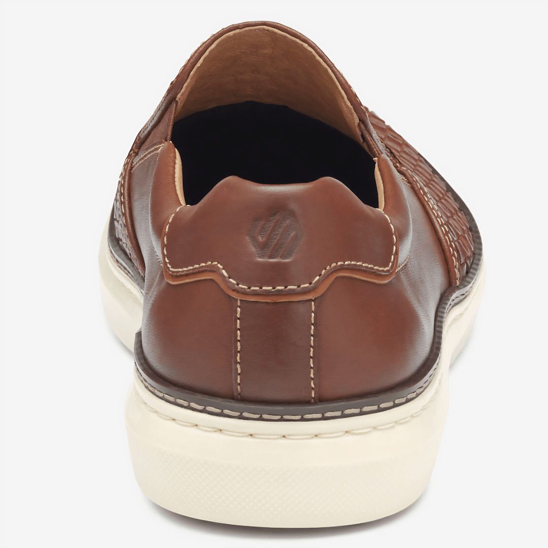 Johnston & Murphy - McGuffey 2 Woven Slip-On (Tan Woven Full Grain)