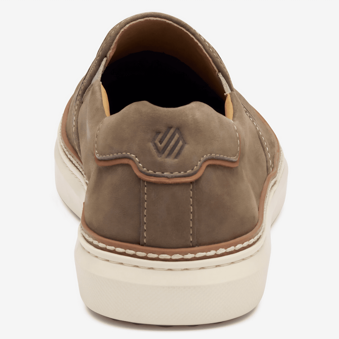 Johnston & Murphy - McGuffey 2 Perfed Slip-On (Taupe Nubuck)