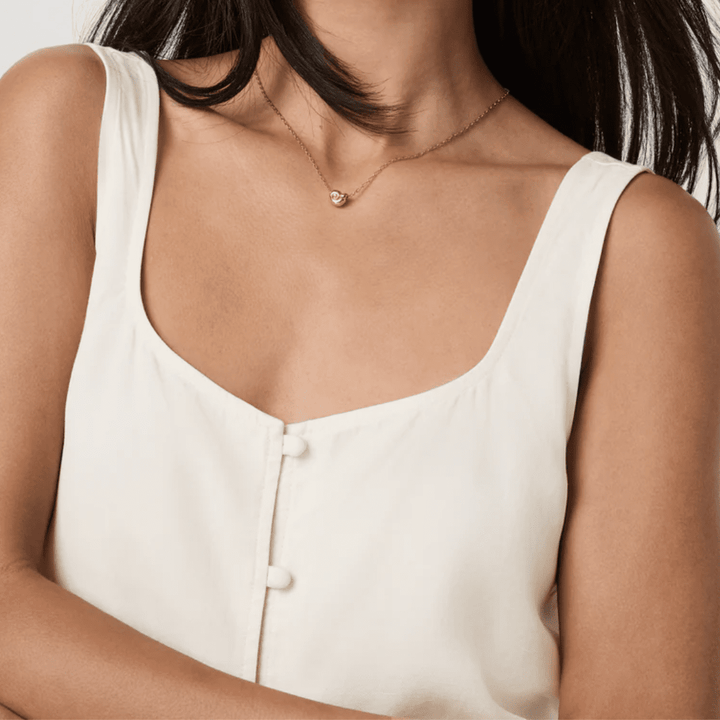 Vuori Trestles Twill Button Front Top (Natural)