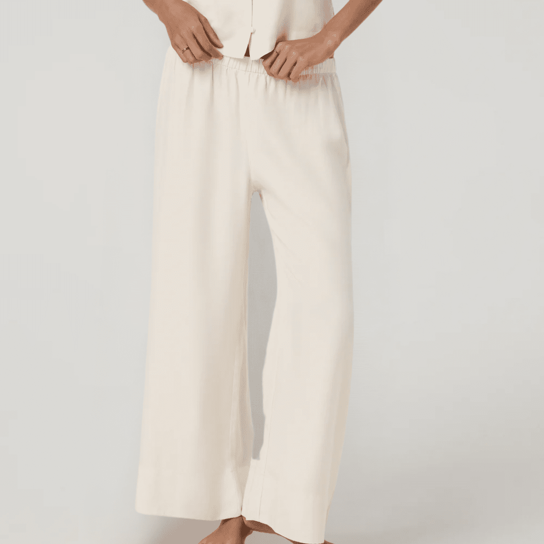 Vuori Trestles Twill Crop Wideleg Pant (Natural)