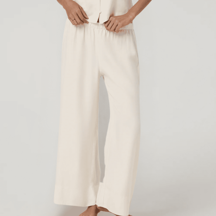 Vuori Trestles Twill Crop Wideleg Pant (Natural)