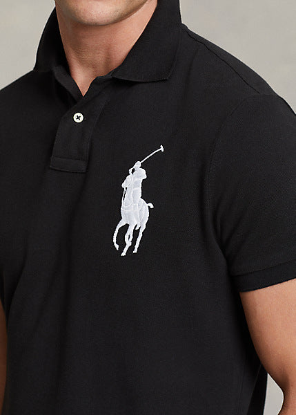 Polo Ralph Lauren Men's Big Pony Custom Slim Fit Mesh Polo Shirt