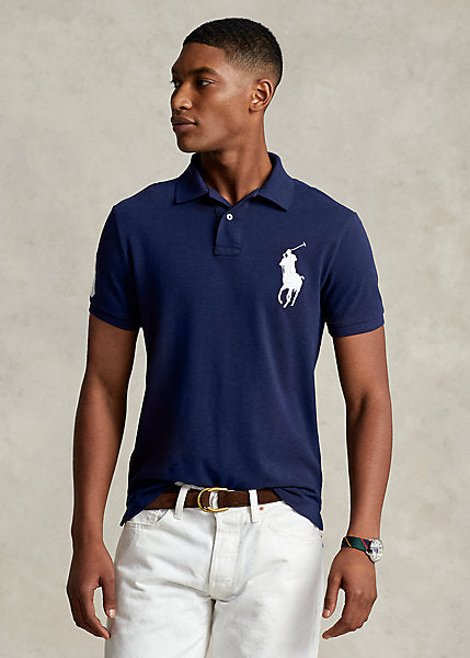 Polo Ralph Lauren Men Custom Slim Fit Big Pony Mesh Polo Shirt