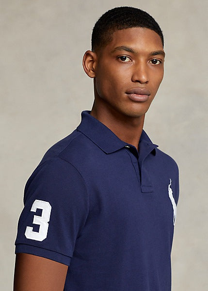 Navy slim shop fit polo