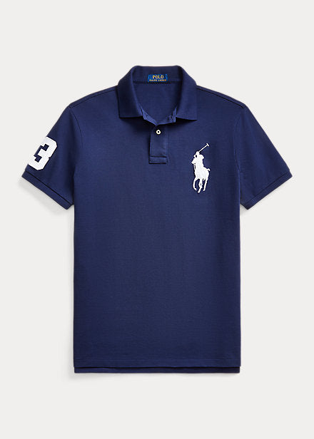 Polo Ralph Lauren Big Pony Custom Slim Fit Short Sleeve Polo Shirt with  Emblem