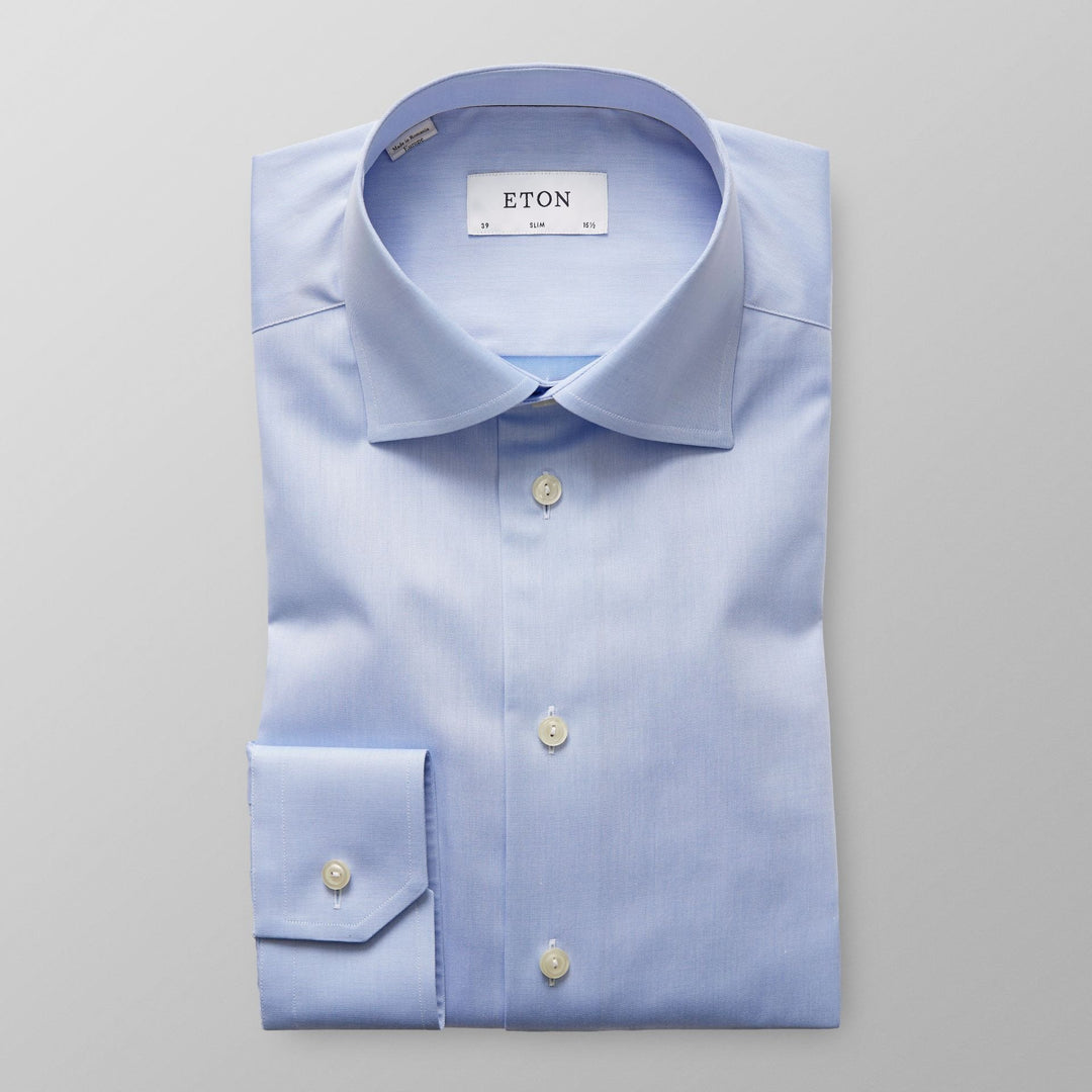 ETON® | Slim Fit Signature Twill Shirt - Light Blue