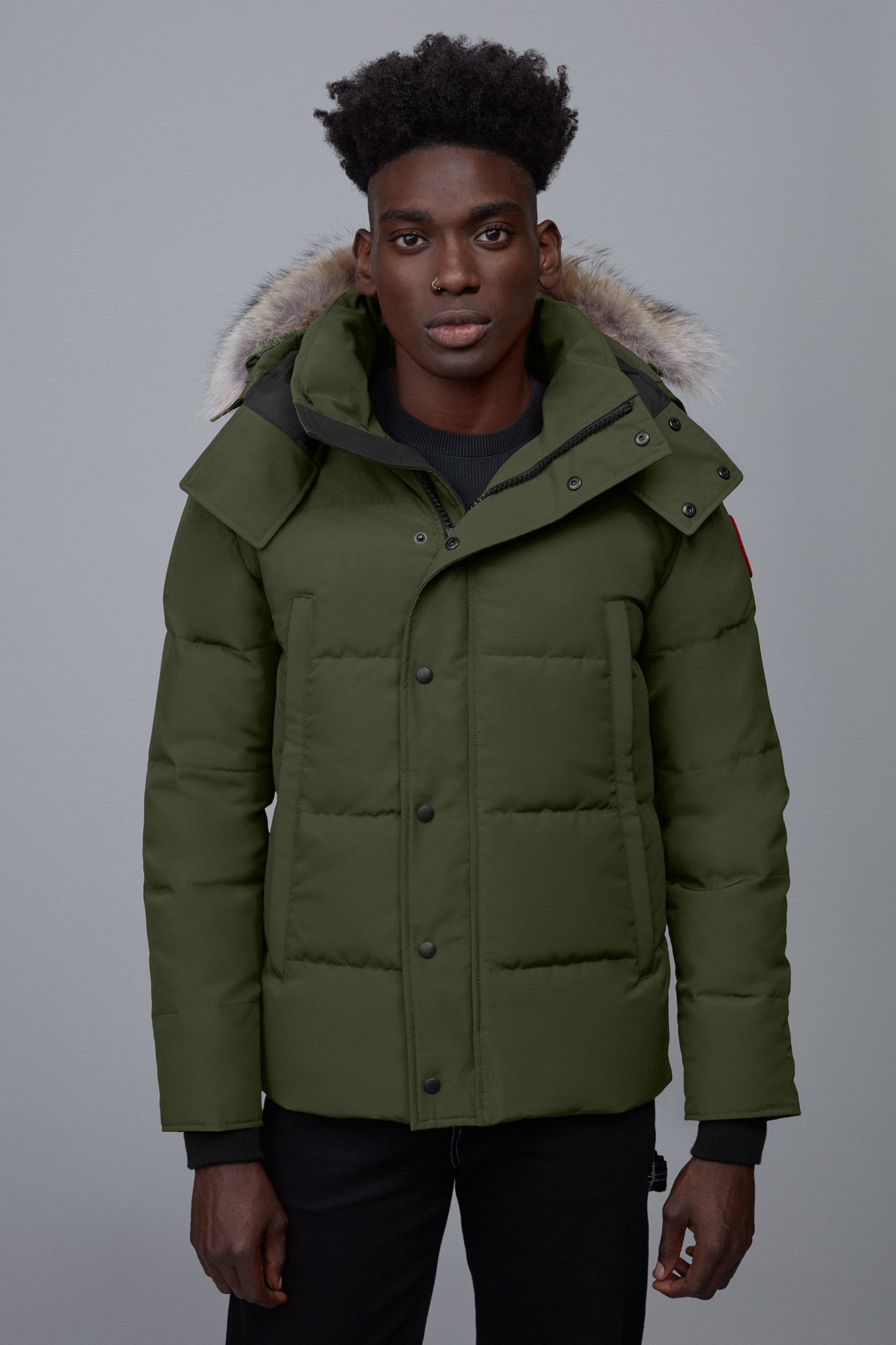 Parka hot sale green men