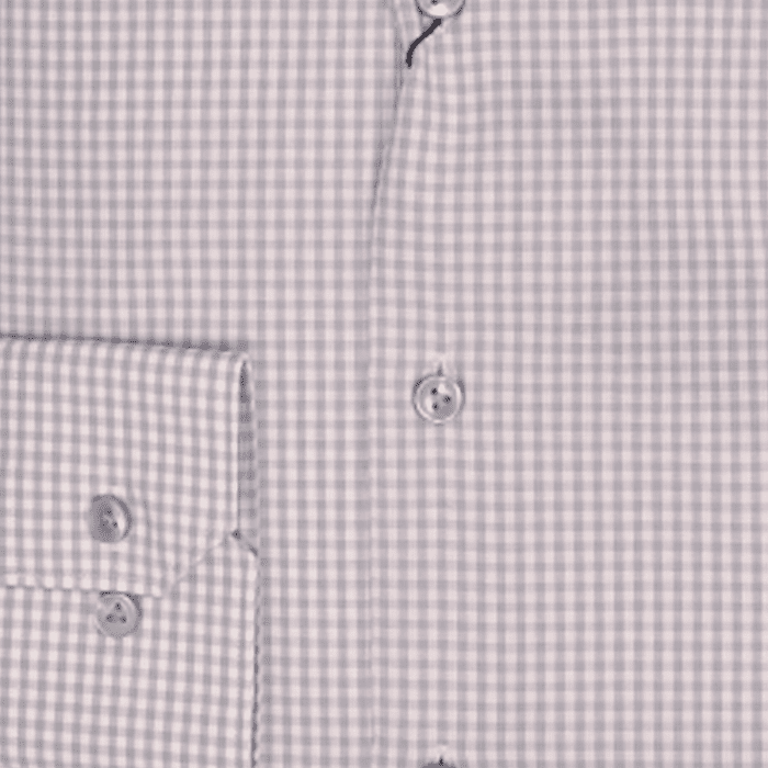 Polifroni BLU | Grey Slim Fit Mini Check Dress Shirt