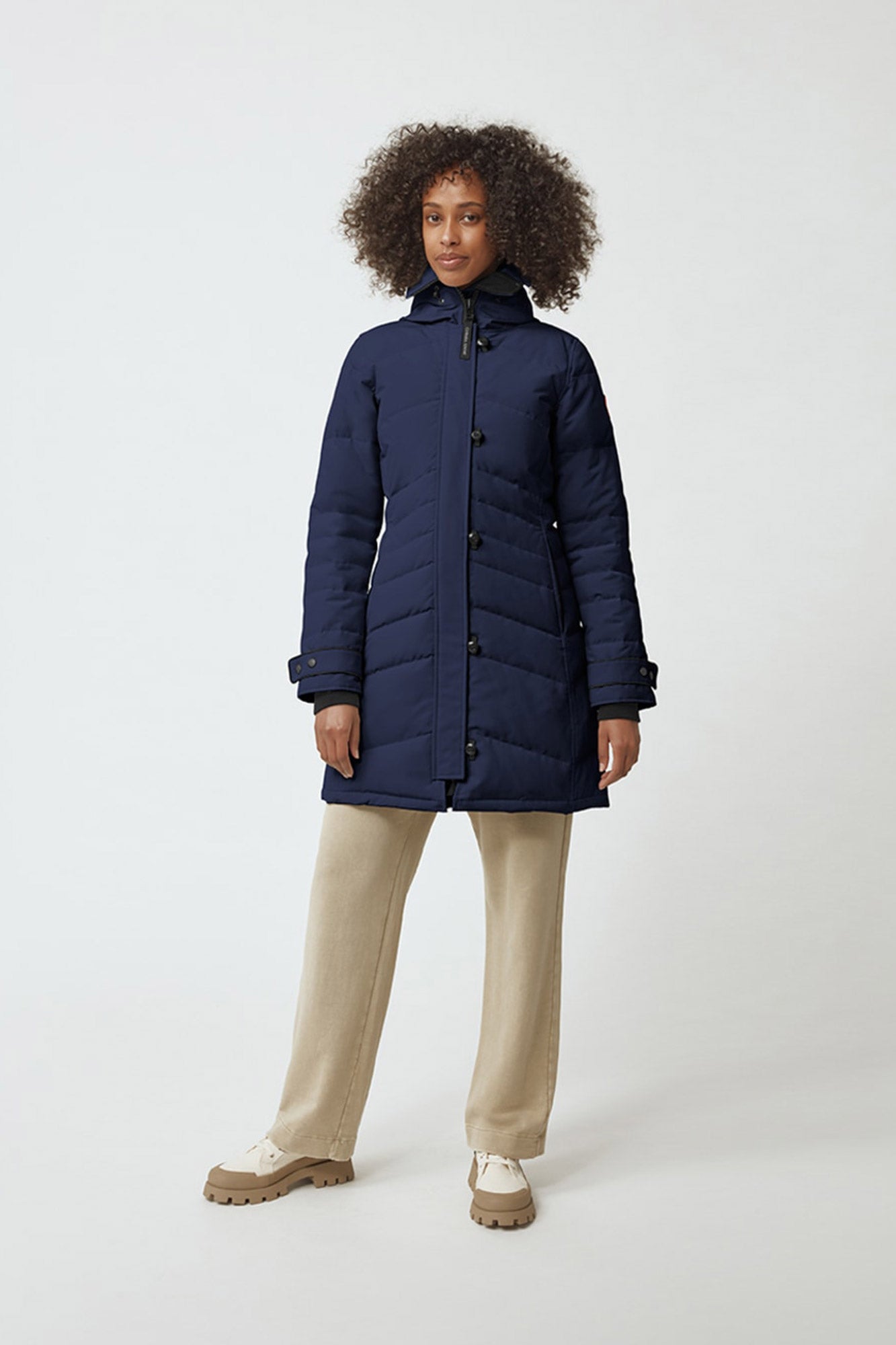 Womens navy cheap coat with hood